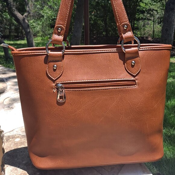 MONTANA WEST EMBROIDERED CUT-OUT BOOT SCROLL TOTE BAG - Picture 3 of 11